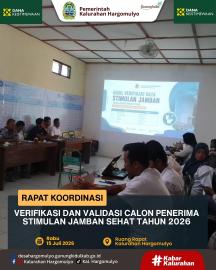 RAKOR VERIFIKASI DAN VALIDASI CALON PENERIMA STIMULAN JAMBAN SEHAT TAHUN 2026